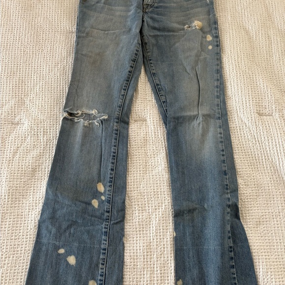 Lucky Brand Denim - Lucky Brand Distressed Blue Flare Jeans
